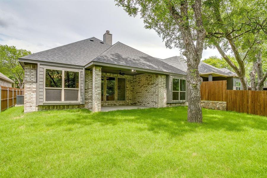 Exterior details and patio area of a home in , Fort Worth (Image 31). Exterior details and patio area of a home in , Fort Worth (Image 31).