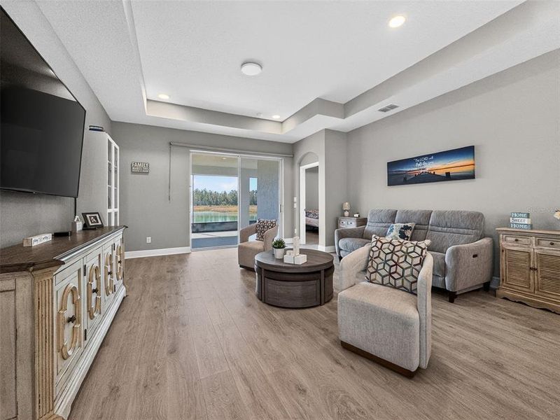 Furnished interior view inside a new home in Shortgrass at Two Rivers, Zephyrhills (Image 5).