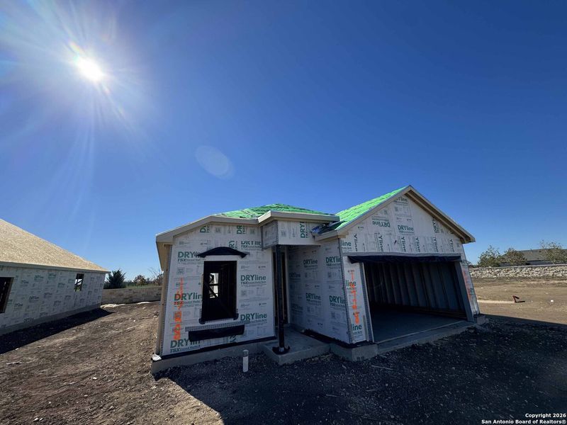 In-progress construction of a new home in Enclave at Hennersby Hollow 50's, San Antonio, TX (Image 22).