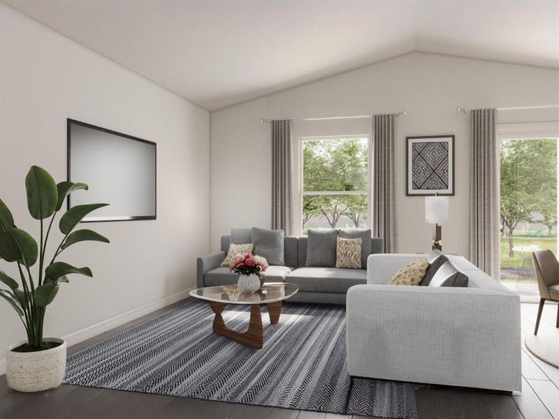 Furnished interior view inside a new home in Park Central, Mineola (Image 7).