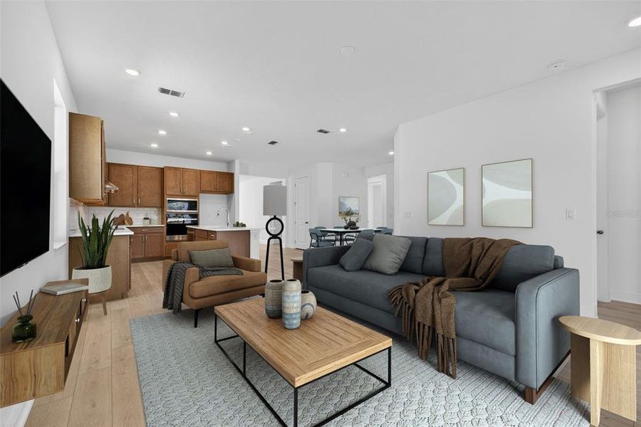 Furnished interior view inside a new home in Reserve at Hammock Oaks, Lady Lake (Image 4). Furnished interior view inside a new home in Reserve at Hammock Oaks, Lady Lake (Image 4).