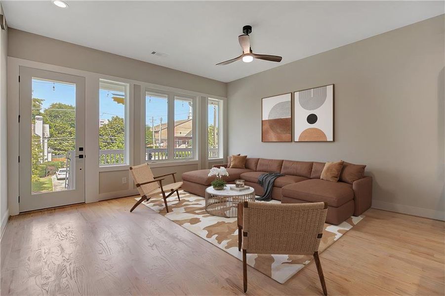 Furnished interior view inside a new home in , Atlanta (Image 11).
