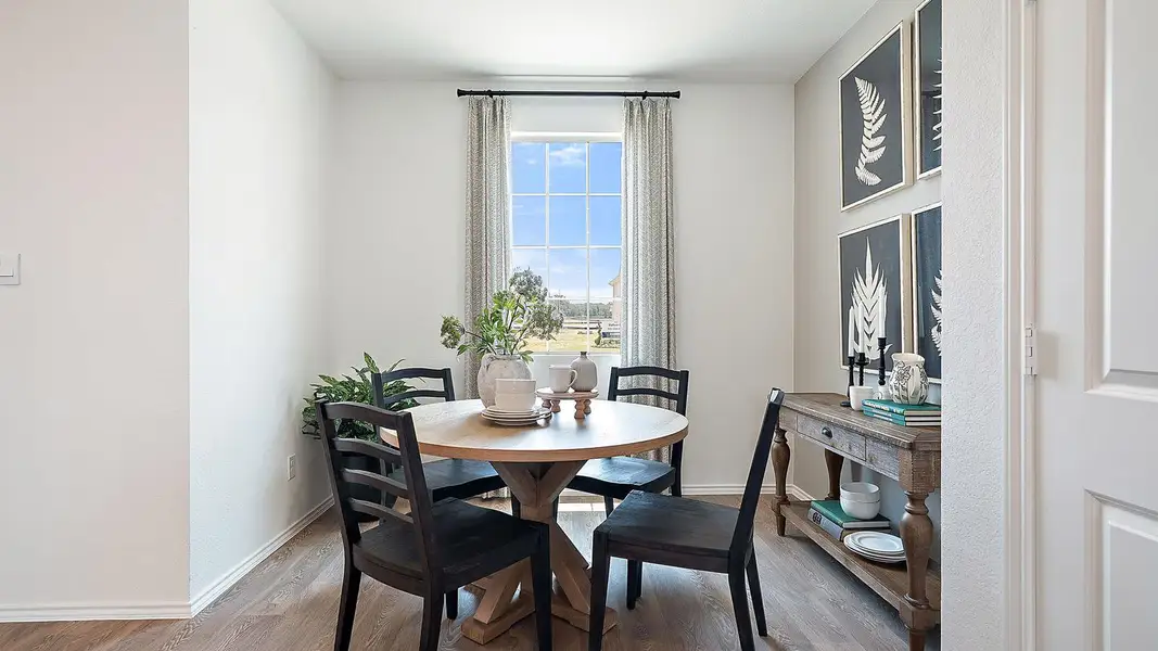 Furnished interior view inside a new home in Valverde, Bastrop (Image 4). Furnished interior view inside a new home in Valverde, Bastrop (Image 4).
