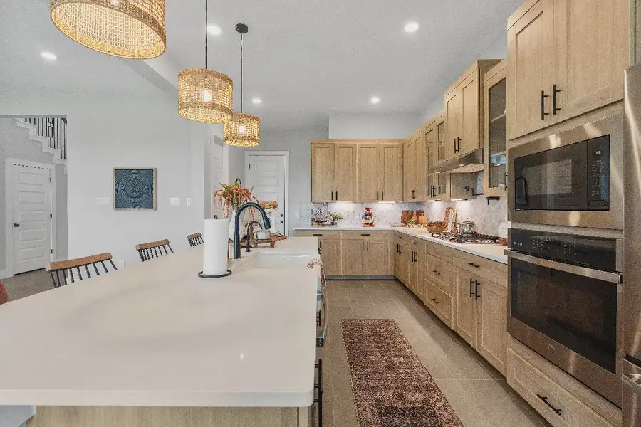 Representative furnished interior of a home built from the Hailey by Chesmar Homes in Sunfield, Buda (Image 5).