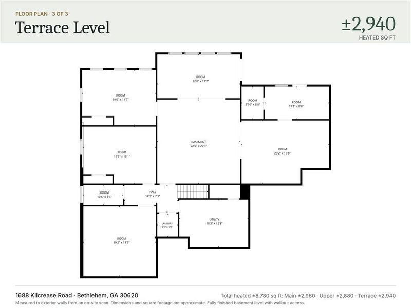 2D floor plan layout of this home in , Bethlehem, GA (Image 3).