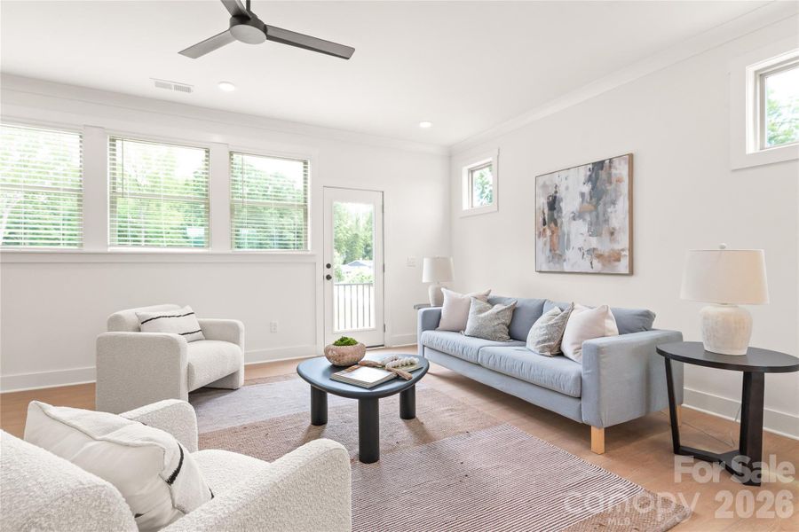 Furnished interior view inside a new home in , Charlotte (Image 16).