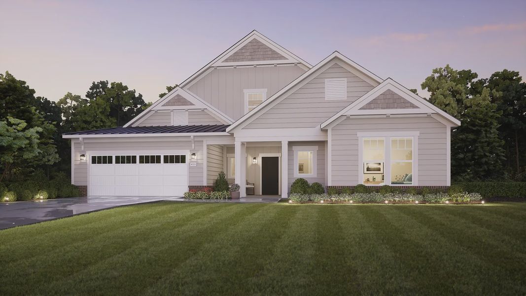 Representative exterior photo of a completed home built from the Provenance by Epcon Communities in The Courtyards at Bailey Farms, Dacula, GA (Image 18).
