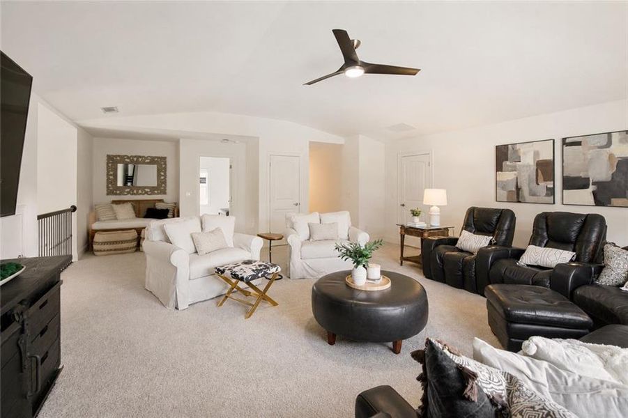 Furnished interior view inside a new home in Yellowstone Farms, Cumming (Image 49). Furnished interior view inside a new home in Yellowstone Farms, Cumming (Image 49).