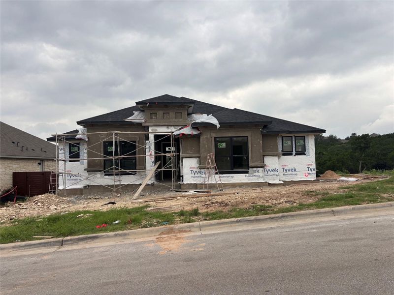 In-progress construction of a new home in Riverstone, Georgetown, TX (Image 6). In-progress construction of a new home in Riverstone, Georgetown, TX (Image 6).