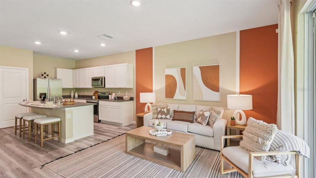 Furnished interior view inside a new home in Meadow Ridge at Epperson, Wesley Chapel (Image 28).