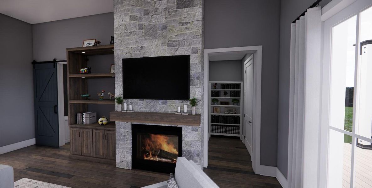 Furnished interior view inside a new home in , Dripping Springs (Image 13).