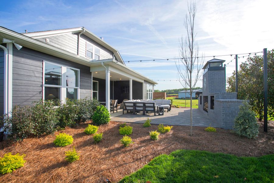 Stellar Patio in new home construction by Del Webb Homebuilders Nashville