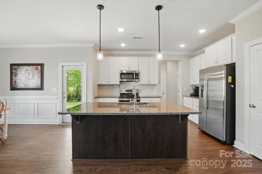 Furnished interior view inside a new home in , Monroe (Image 40).