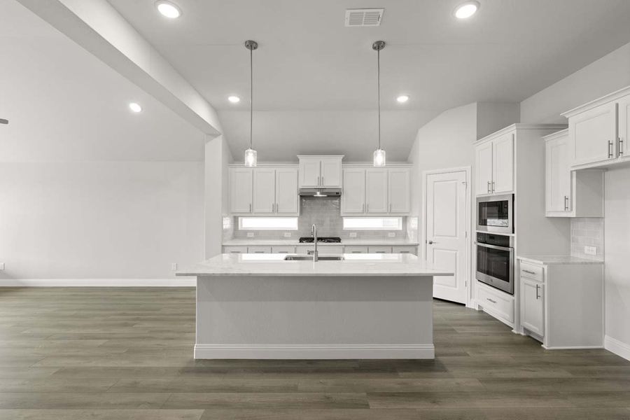 Representative furnished interior of a home built from the Addison II by Pacesetter Homes in Leonard Trails, Anna (Image 7).