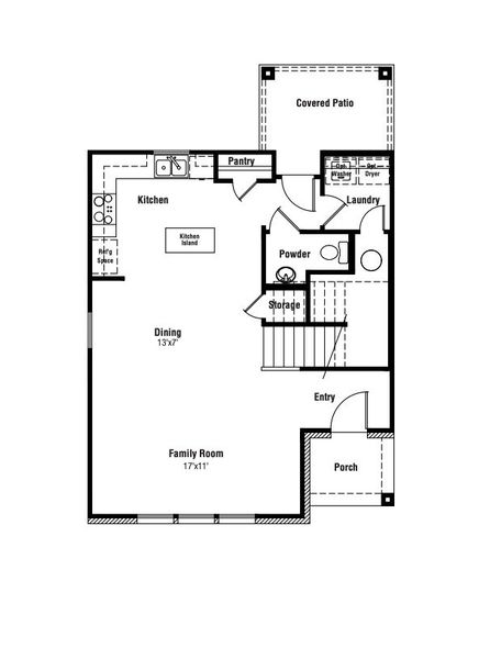 2D floor plan layout for the Daisy by Scott Felder Homes in Mayfair, New Braunfels, TX (Image 4). 2D floor plan layout for the Daisy by Scott Felder Homes in Mayfair, New Braunfels, TX (Image 4).