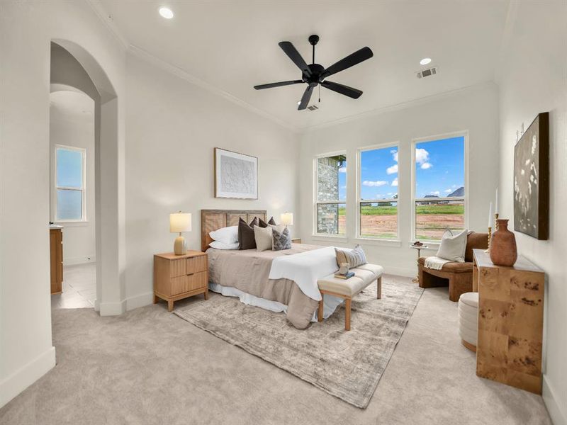 Furnished interior view inside a new home in , Decatur (Image 17).