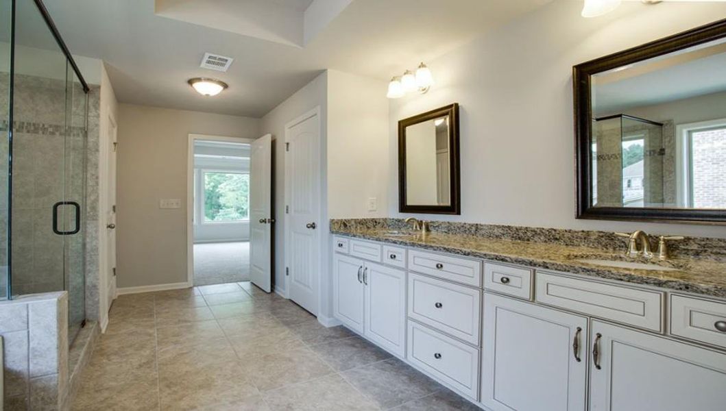 Furnished interior view inside a new home in Thalley Creek Estates, Cumming (Image 11). Furnished interior view inside a new home in Thalley Creek Estates, Cumming (Image 11).