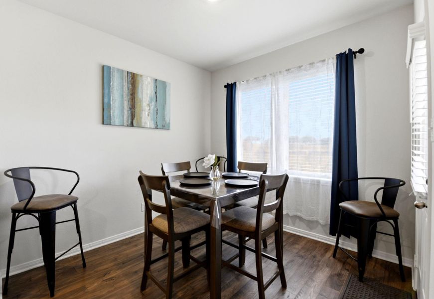 Furnished interior view inside a new home in Vacek Country Meadows, Richmond (Image 19).