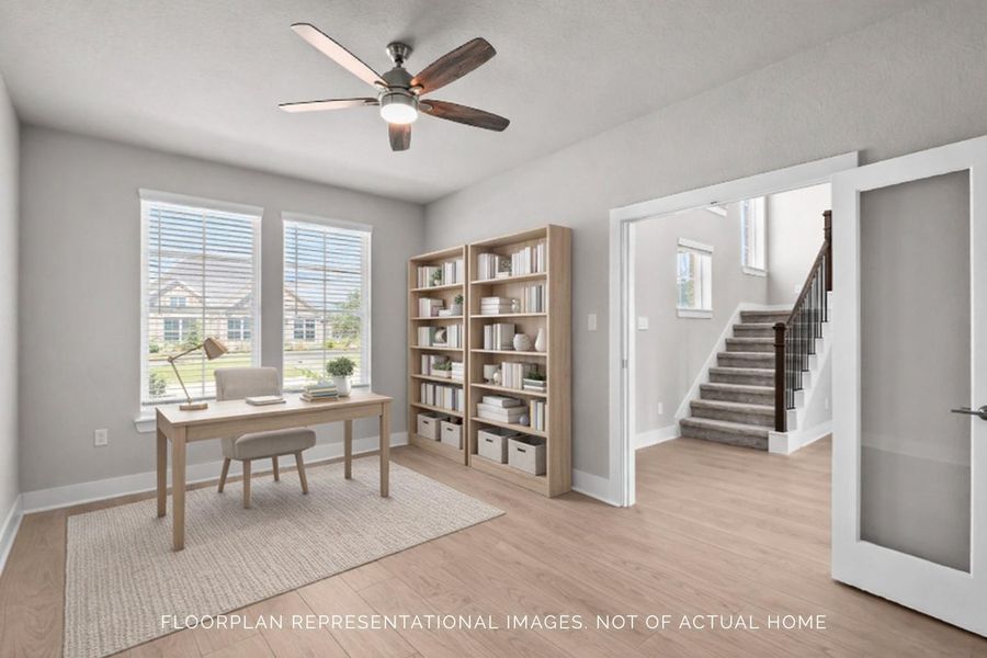 Furnished interior view inside a new home in Sorella, Tomball (Image 17).