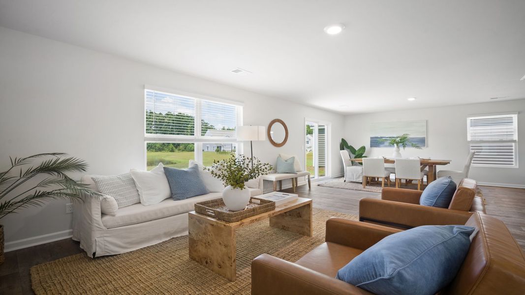 Furnished interior view inside a new home in The Lakes at North Glynn, Brunswick (Image 11).