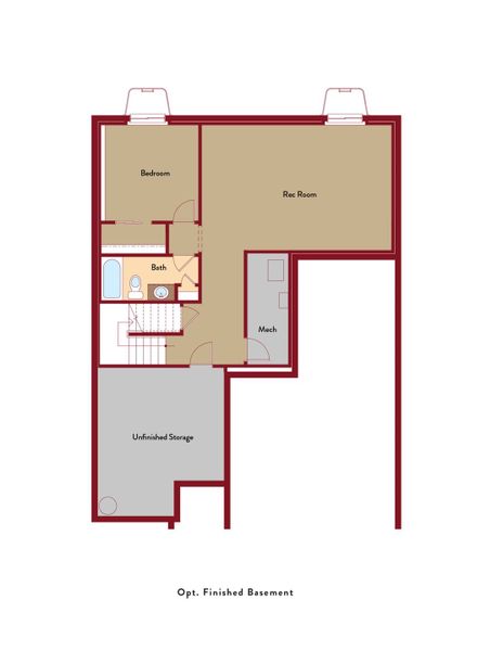 2D floor plan layout of this home in Aspen Ranch, Fountain, CO (Image 8).