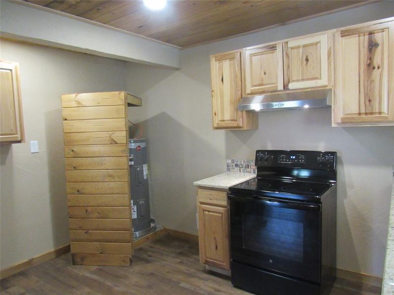 water heater has movable closet corner