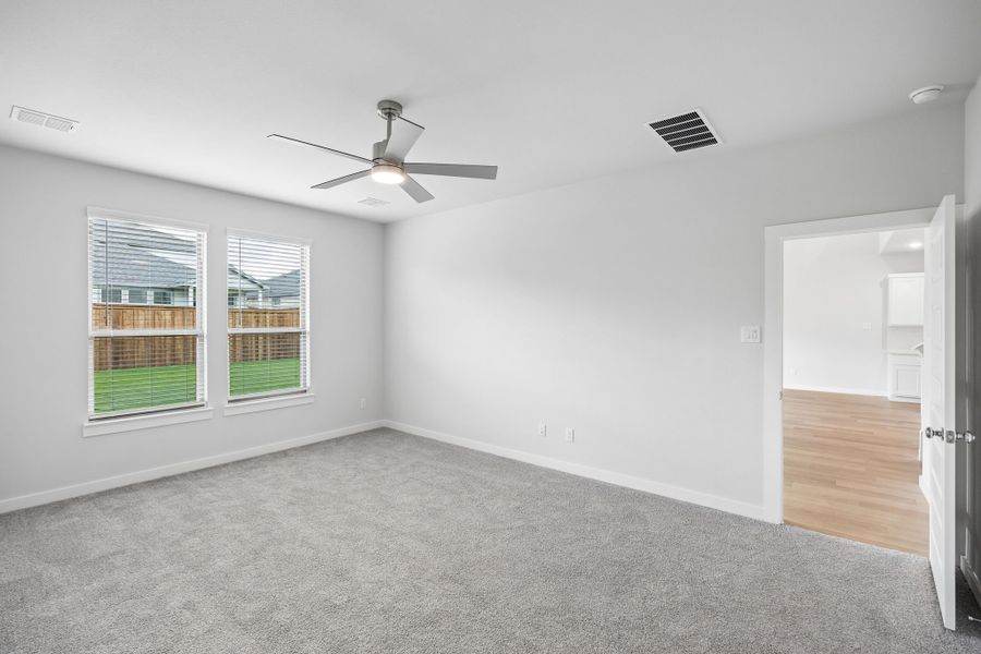 Primary Suite in the Winters home plan by Trophy Signature Homes – REPRESENTATIVE PHOTO