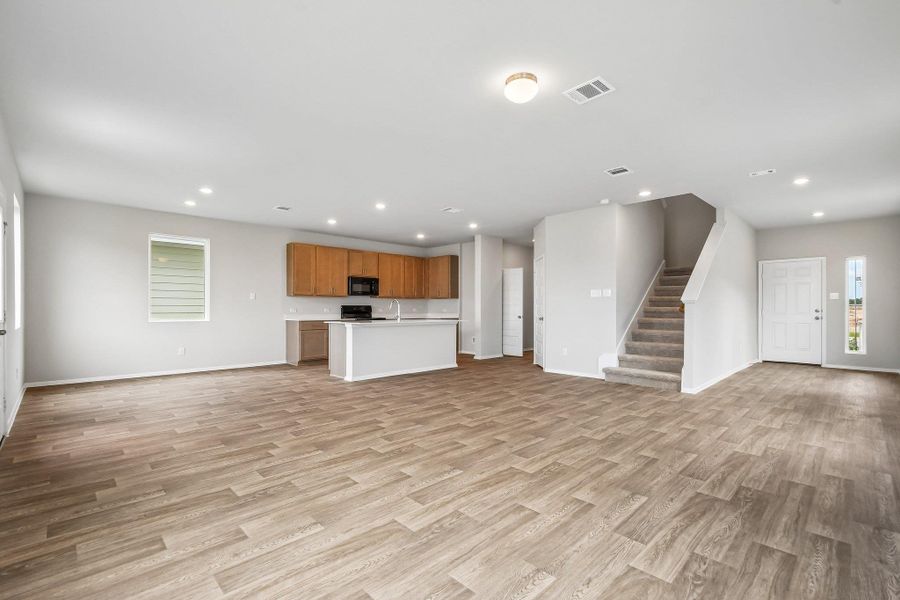 Spacious, unfurnished interior of a new home in Cascade, Liberty Hill (Image 17). Spacious, unfurnished interior of a new home in Cascade, Liberty Hill (Image 17).