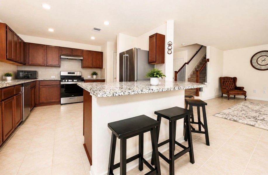 Furnished interior view inside a new home in , Katy (Image 12). Furnished interior view inside a new home in , Katy (Image 12).