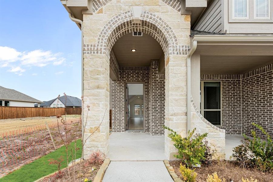 Exterior details and patio area of a home in Waterscape, Royse City (Image 4). Exterior details and patio area of a home in Waterscape, Royse City (Image 4).