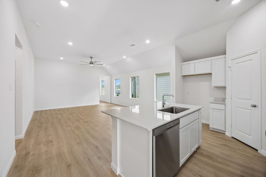 Furnished interior view inside a new home in Riviera Pines, Huffman (Image 6).