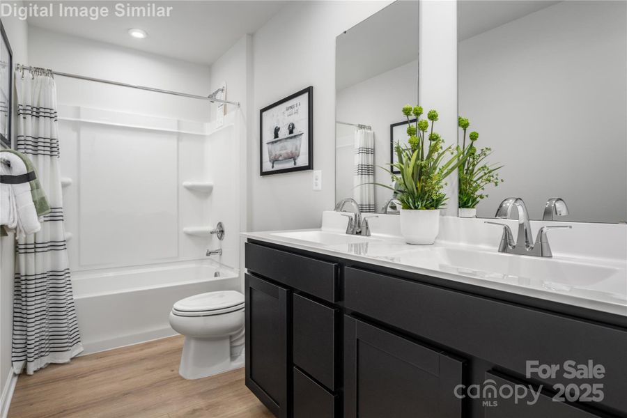 Furnished interior view inside a new home in Bozardt Farms, Charlotte (Image 21).