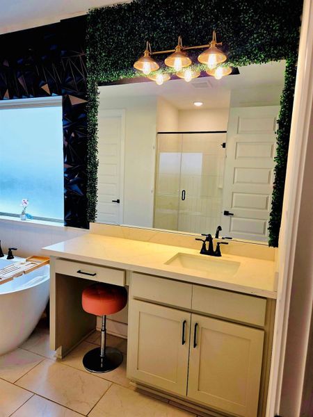 Furnished interior view inside a new home in The Trails, New Caney (Image 10).