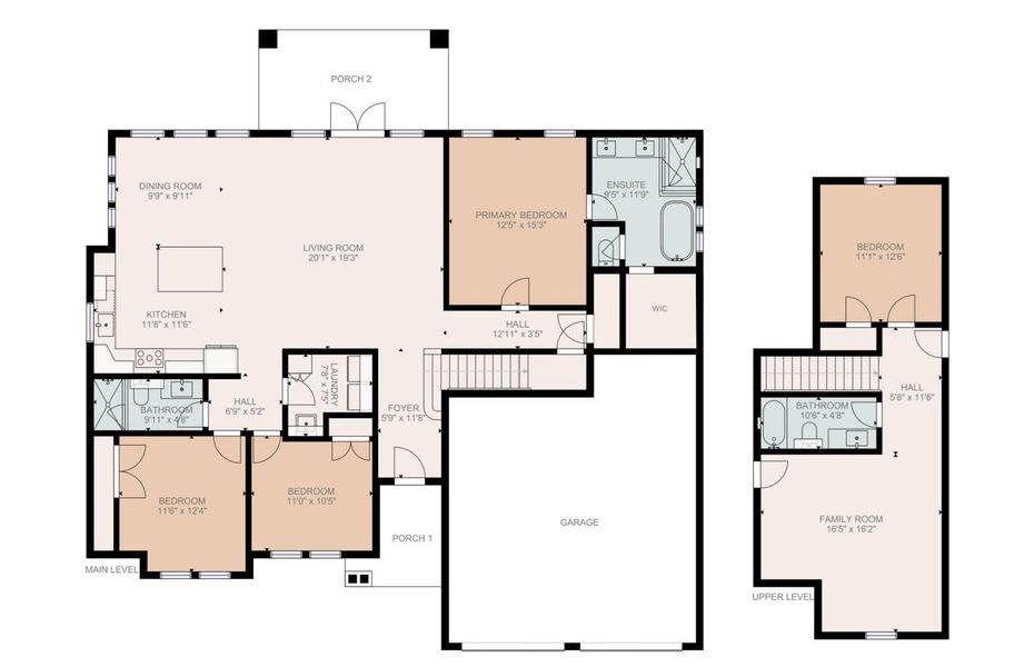 2D floor plan layout of this home in , Waller, TX (Image 4).