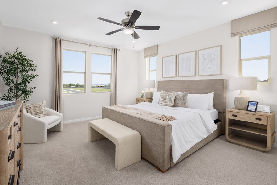 Representative furnished interior of a home built from the Pantano by Beazer Homes in Montana Vista: Highland, Buckeye (Image 9).