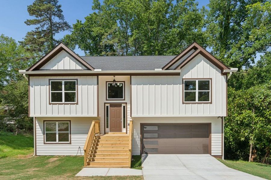 Front exterior of a new home in , Gainesville, GA, highlighting curb appeal (Image 19).