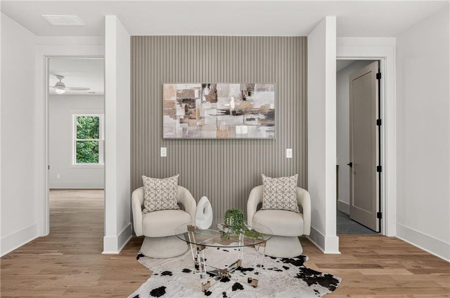 Furnished interior view inside a new home in , Atlanta (Image 44).