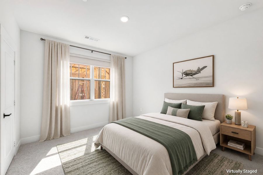 Furnished interior view inside a new home in Willow Grove Townhomes, Melissa (Image 34).