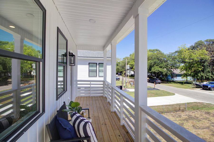 Exterior details and patio area of a home in , North Charleston (Image 24).