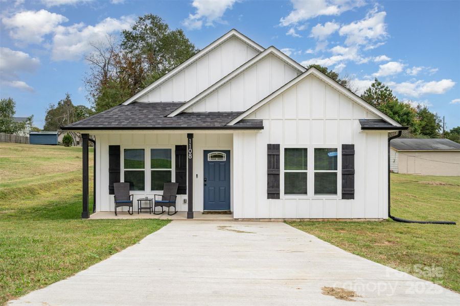 Front exterior of a new home in , Shelby, NC, highlighting curb appeal (Image 1). Front exterior of a new home in , Shelby, NC, highlighting curb appeal (Image 1).