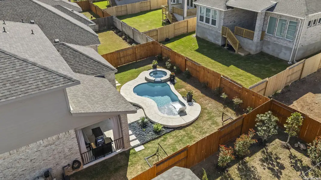 Exterior details and patio area of a home in Veramendi, New Braunfels (Image 26).