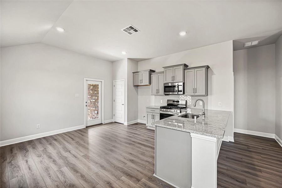 Furnished interior view inside a new home in , Dickinson (Image 4).