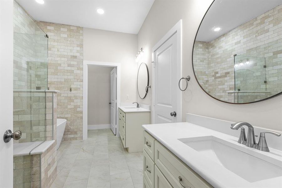 Furnished interior view inside a new home in , Greenville (Image 15).