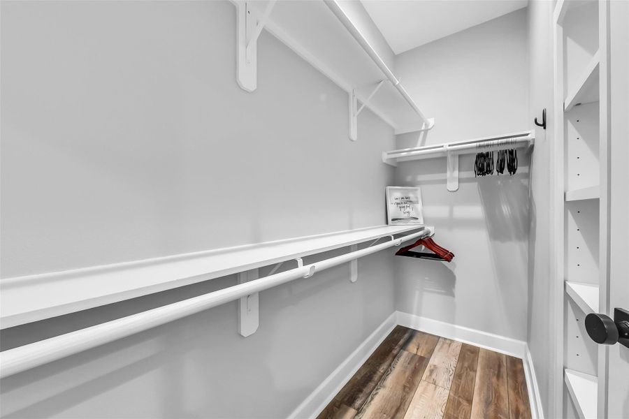 large walk-in closet!