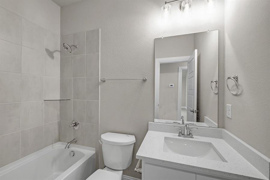 Furnished interior view inside a new home in Eagle Estates, Cross Timber (Image 6).