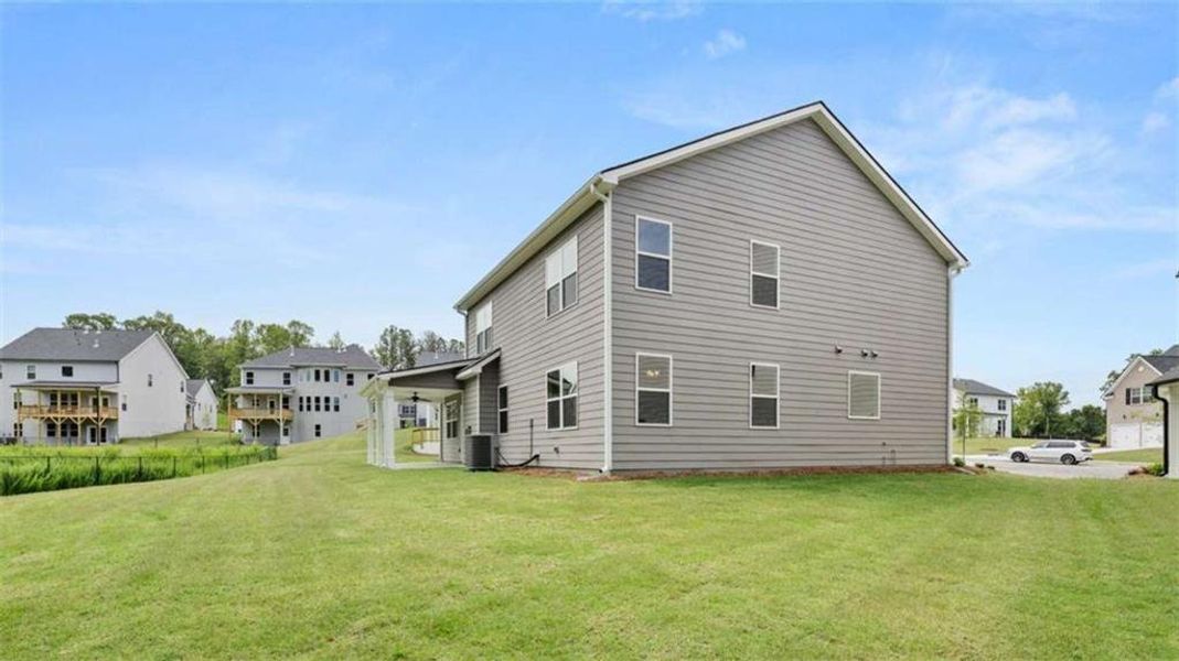 Exterior details and patio area of a home in Water Oak Estates, Lawrenceville (Image 25). Exterior details and patio area of a home in Water Oak Estates, Lawrenceville (Image 25).