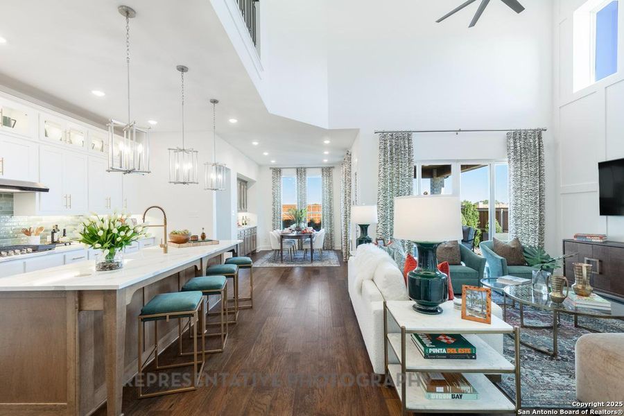 Furnished interior view inside a new home in The Ranches at Creekside, Boerne (Image 18). Furnished interior view inside a new home in The Ranches at Creekside, Boerne (Image 18).