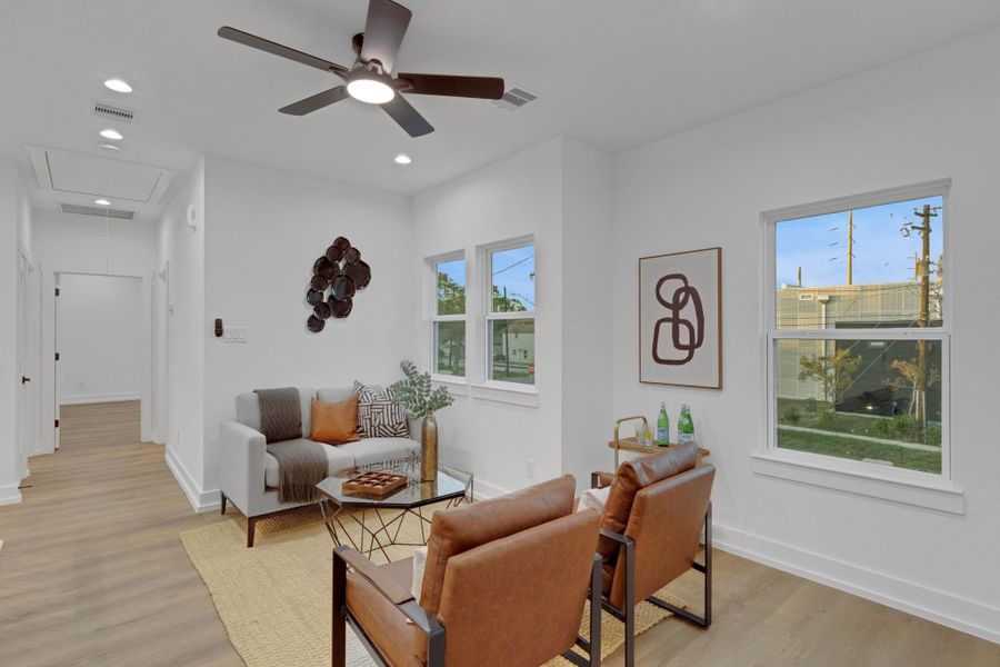 Furnished interior view inside a new home in , Houston (Image 28). Furnished interior view inside a new home in , Houston (Image 28).