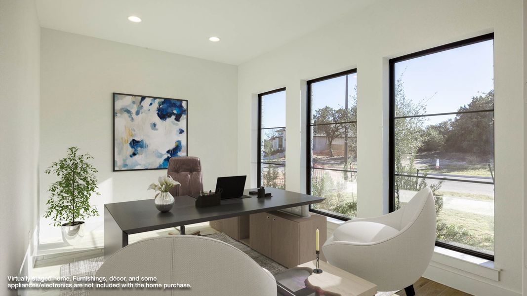 Furnished interior view inside a new home in Parkside On The River 60', Georgetown (Image 7).