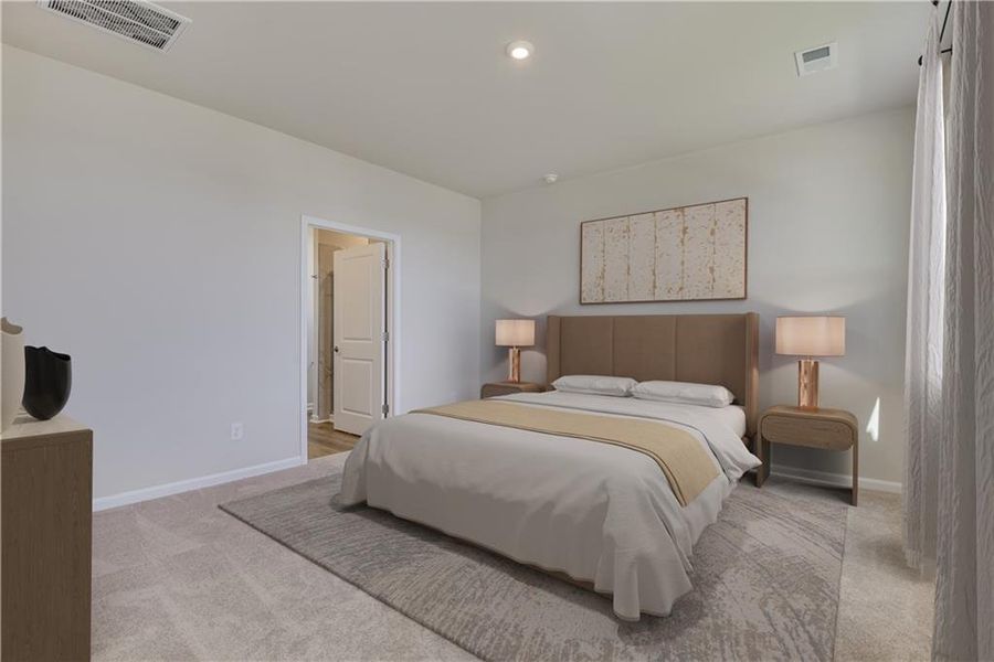 Furnished interior view inside a new home in , Powder Springs (Image 18).